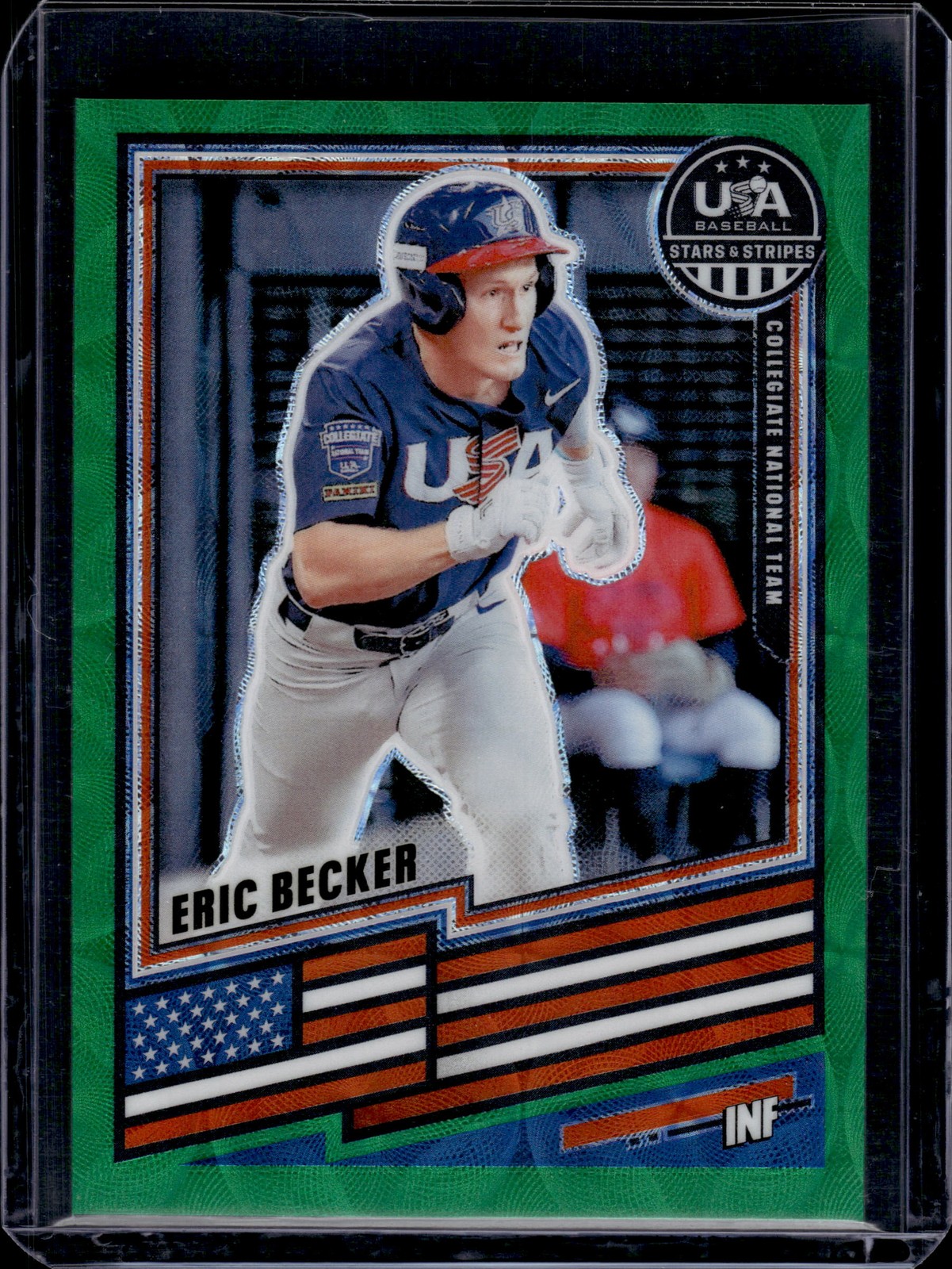 2026 Stars & Stripes USA Baseball #153 Eric Decker Green Scope #/99