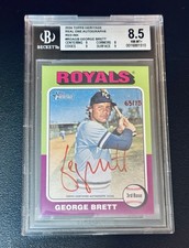 2024 Topps Heritage Auto George Brett Beckett 8.5 63/75 POP 2 !!!!