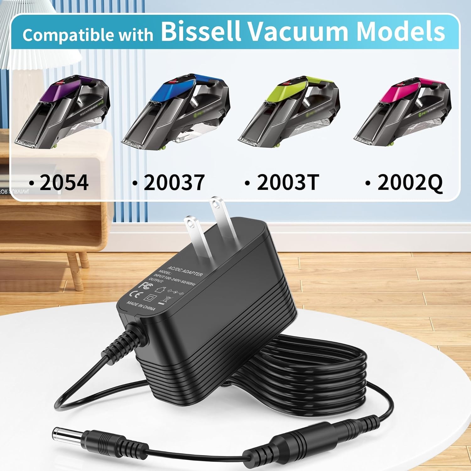 10V630MA Charger Replacement for Bissell Pet Stain Eraser Cordless Handheld