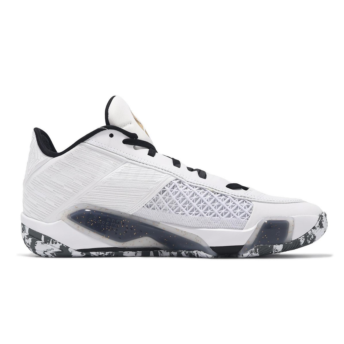 Air Jordan 38 ホワイト Jordan 38 Low White Metallic Gold Black Men's - FD2326-107