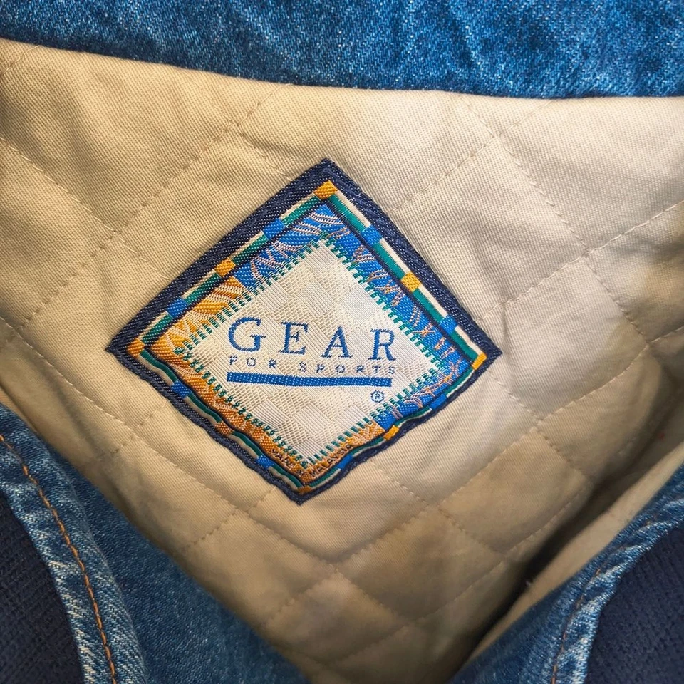 Jaqueta jeans Varsity Gear For Sports Colorado masculina grande estilo vintage - Imagem 4 de 4