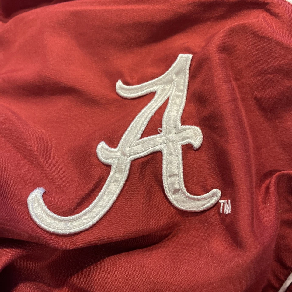 Chaqueta Alabama Crimson Tide Hombres XXL Bordada Forrada 1/4 Cremallera Ligera Logo Foto 4 de 4