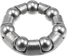 X AUTOHAUX 4.76mm x 7 Ball Bearings Cages Crank 0.20"x0.79", Silver Tone 