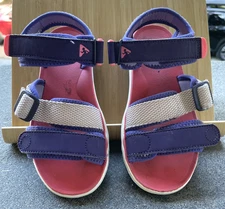 Plae Coralin Wes Summer Sandals Adjustable Hook Loop Kids Size 12 Water Shoes