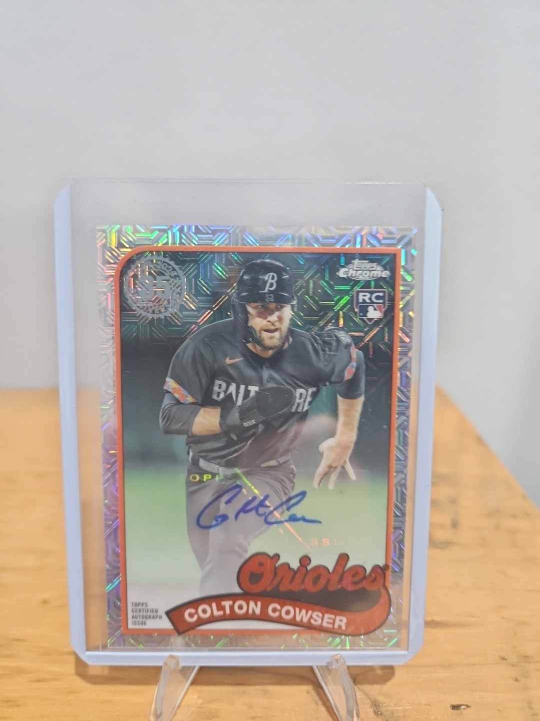 2024 Topps Series 1 Colton Cowser Rookie Silver Pack Mojo Auto /299 Orioles