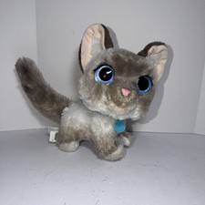 FurReal Friends Lucky Kitty Interactive Plush Cat Blue Eyes Hasbro 8  