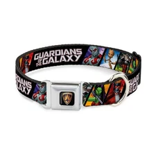 Buckle-Down DC-WMC127-WS Seatbelt Dog Collar, Wide Small, Guardians... Fast Ship