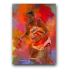 Dominique Wilkins #5 Art Card Limited 26/50 Edward Vela Signed (Atlanta Hawks)
