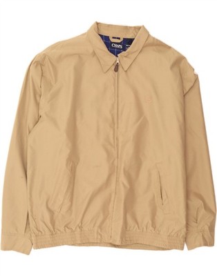 CHAPS Mens Bomber Jacket UK 44 2XL Beige Polyester Classic DH94