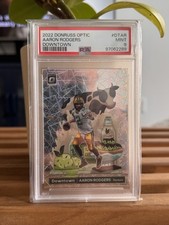 2022 Donruss Optic Aaron Rodgers Downtown PSA 9