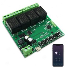 Newgoal 4-Channel WiFi Smart Switch Relay Module, TUYA/Smart Tuya, DC4-Tuya
