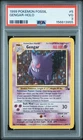 1999 Pokemon Fossil Gengar #5 Holo  PSA 3