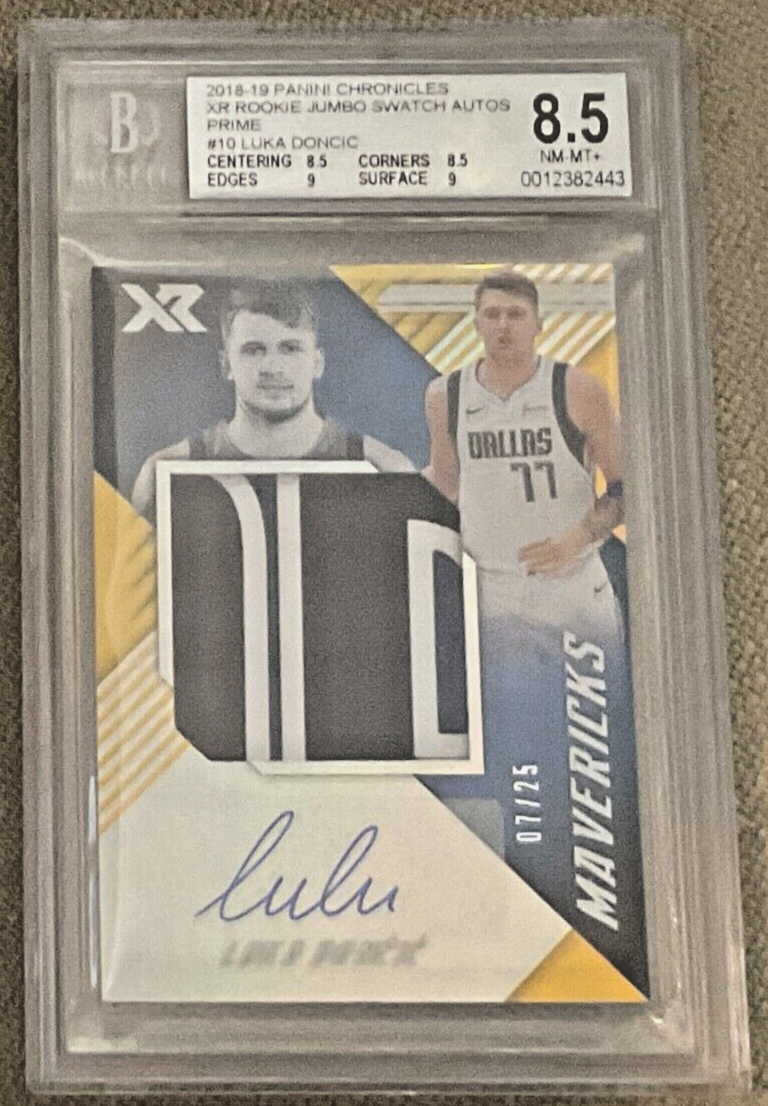 2018 Panini Chronicles Luka Doncic XR Rookie Patch Auto RPA 7/25