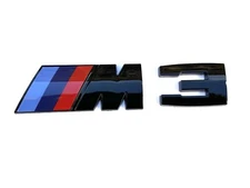 Fit For BMW M3 Gloss Black Style Rear Trunk Emblem Badge M Sticker
