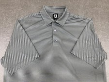 EUC Men  s FootJoy FJ Golf Polo Shirt Striped Short Sleeve Size Size XL