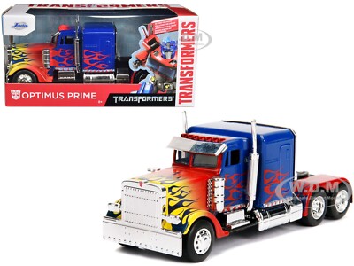 OPTIMUS PRIME TRUCK W/ROBOT ON CHASSIS ''TRANSFORMERS'' 1/32 DIECAST BY JADA 99802