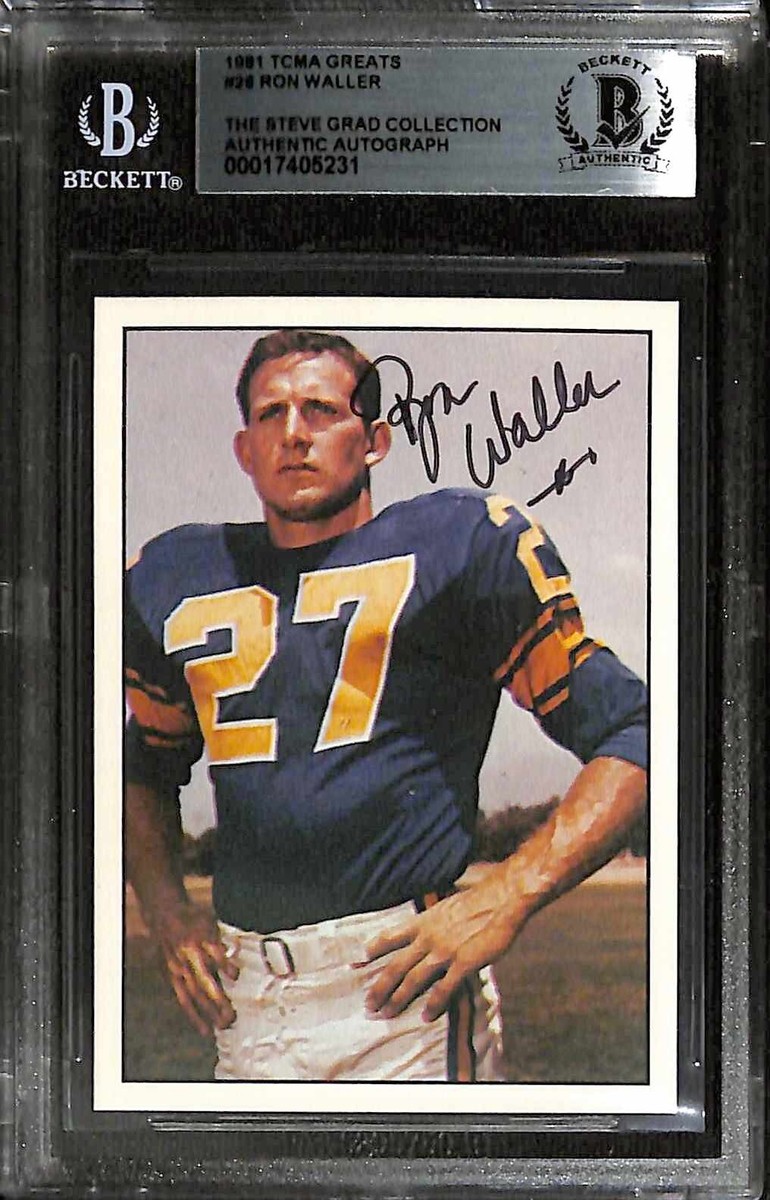 Ron Waller Los Angeles Chargers 1981 TCMA Greats #26 Signed Card