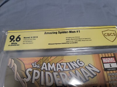 Amazing Spider-Man #1 CBCS SS 9.6 signed Ottley Variant Cover 2018