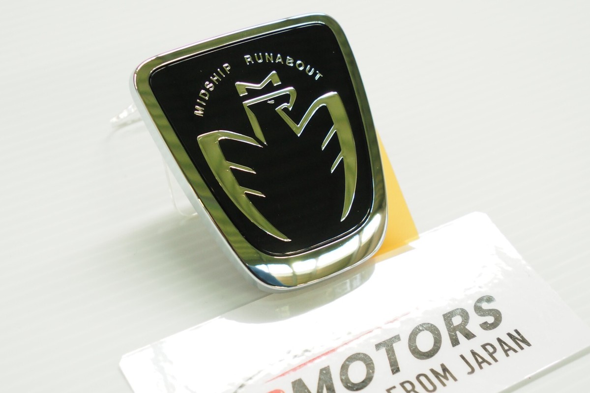 GENUINE TOYOTA 99-07 MR2 SPYDER MIDSHIP RUNABOUT FRONT BLACK EMBLEM