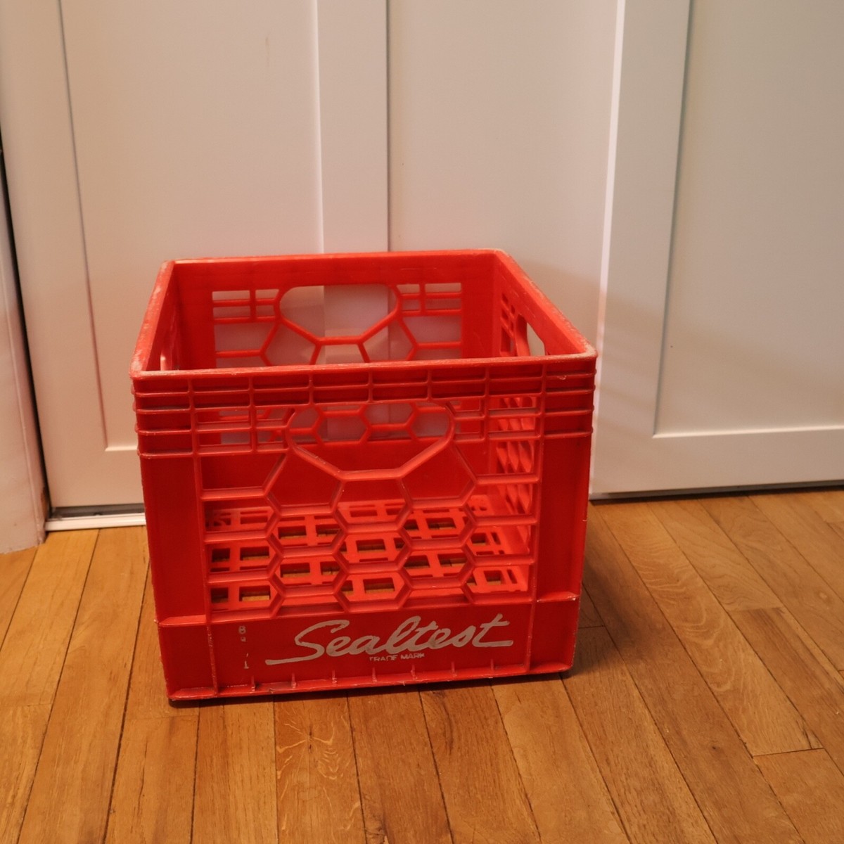 Vintage Sealtest Red Plastic Milk Crate,Stackable | eBay