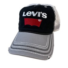 Levis Trucker Cap With Mesh Back  Embroidered Logo - Adjustable Size