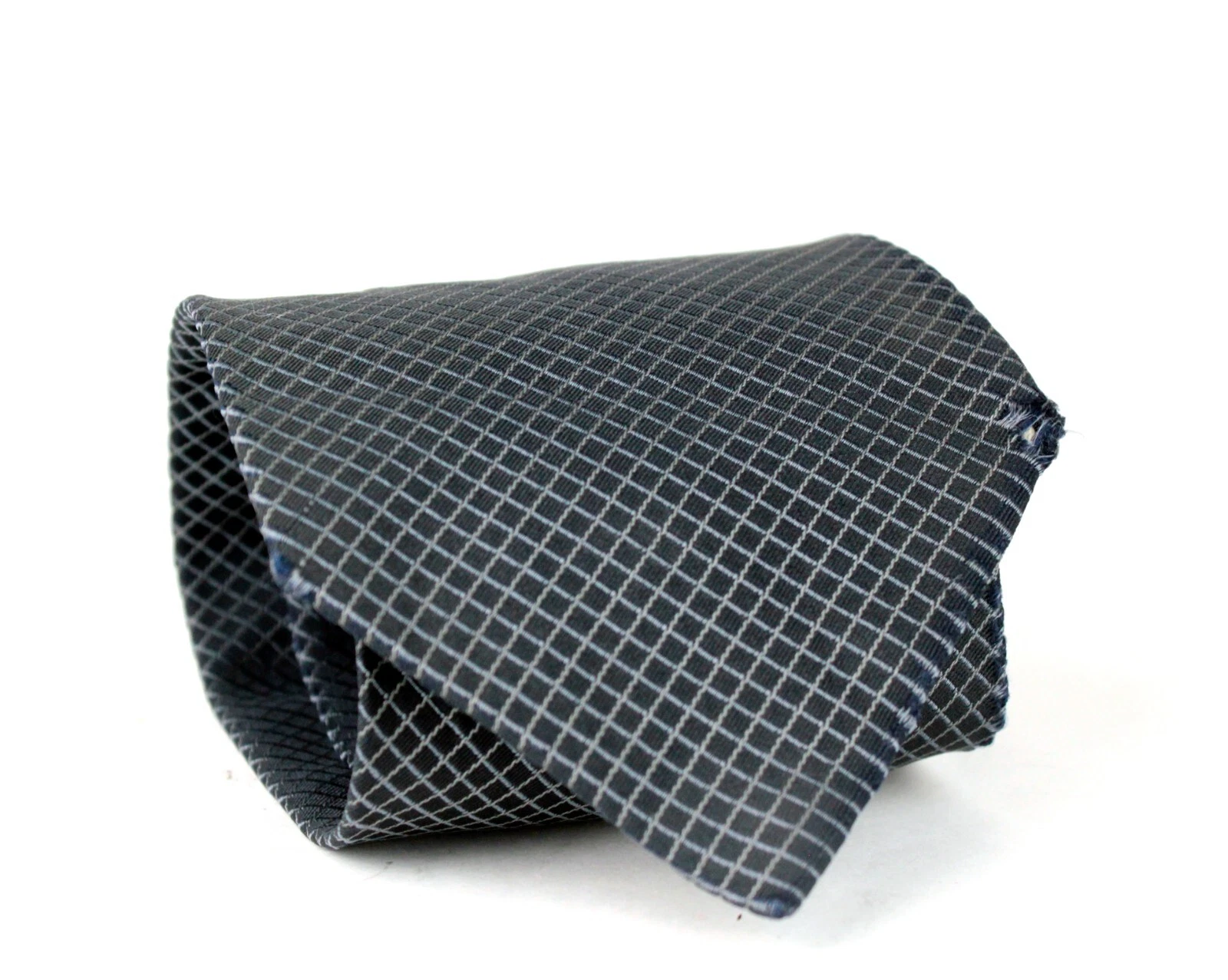 Cravate homme GUCCI 100% soie seta soie gris marine accessoires occasion Italie