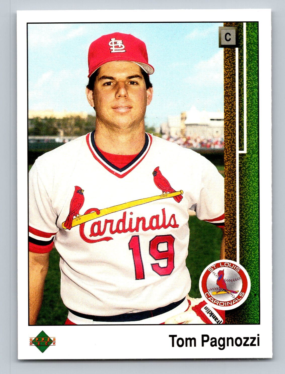 Tom Pagnozzi 1989 Upper Deck #602 St. Louis Cardinals