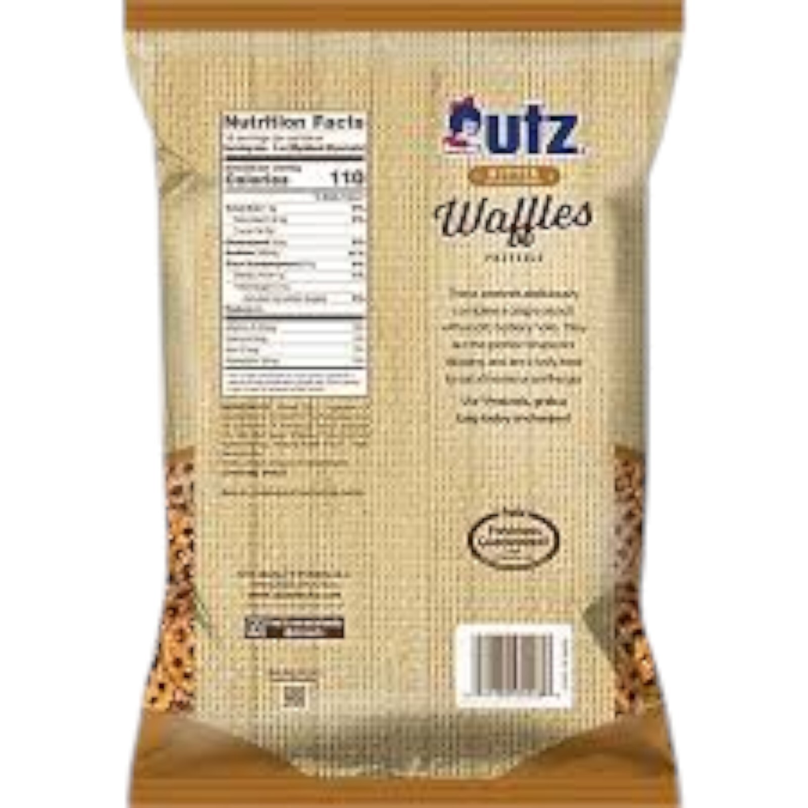 Utz Pretzels Butter Waffles Pretzel, 16 Ounce  4 Bags