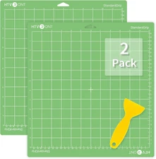 Standard Grip Cutting Mats for Cricut, 2 Pack Cutting Mats 12X12 for Cricut Make