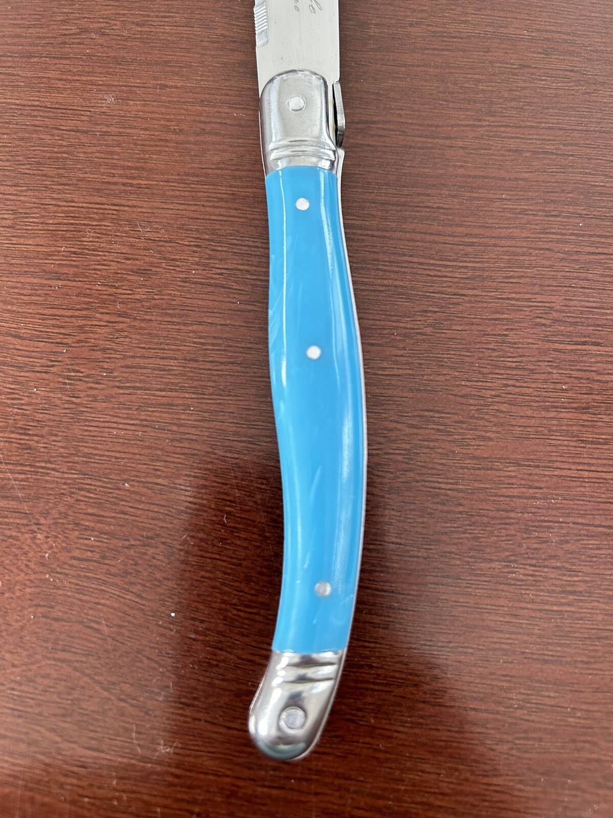 New Set of 4 Authentic French Laguiole Steak Knives Turquoise eBay