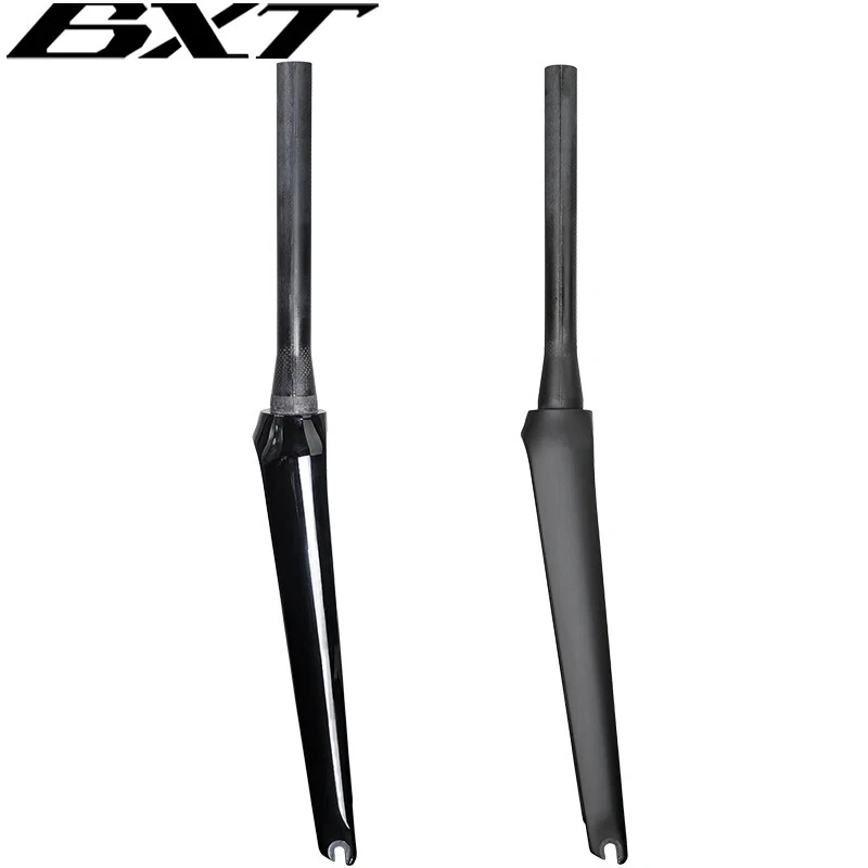 Carbon Road Track Bike Forks V Brake 700C Tapered Tube 39.8mm Front Fork 100x9mm - Image 4 of 4