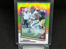 CHASE EDMONDS 2018 PANINI SCORE GOLD ZONE AUTO RC #D 5/50