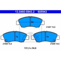 ATE BremsbeläGe 13.0460-5943.2 BremsklöTze FüR Honda Jazz II Gd_ GE3 GE2