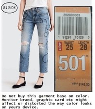 levi's straight leg cropped jeans