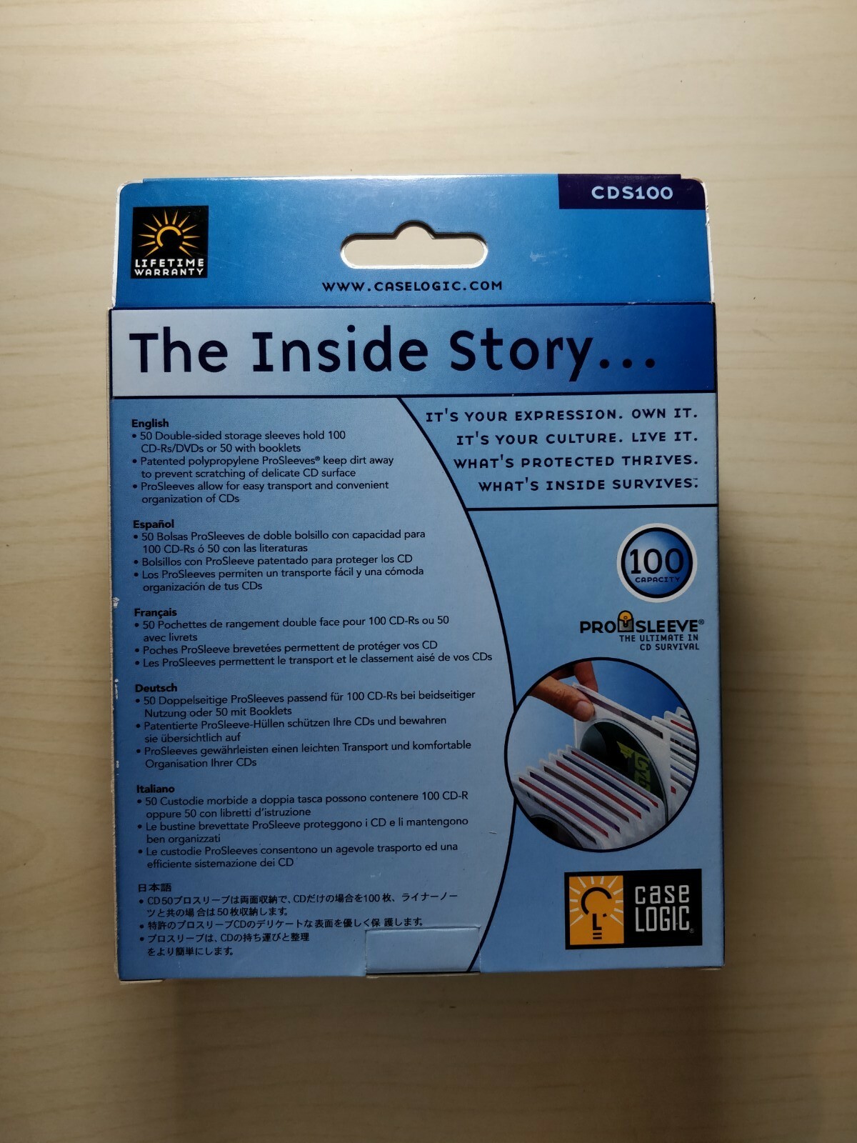 Case Logic Cds 100 Double Sided 360 Disc Capacity Cd Prosleeve Sleeves White For Sale Online Ebay
