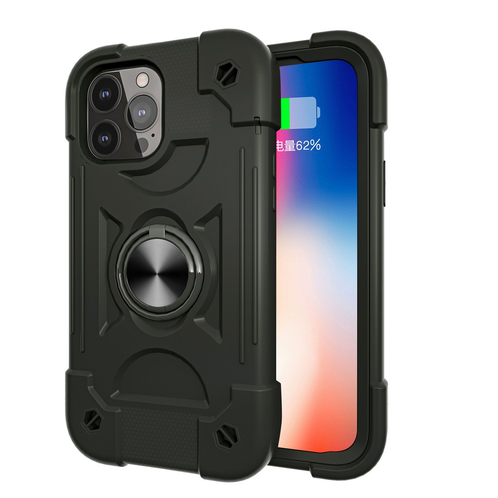 Shockproof iPhone 13 Case with Ring Stand Holder Cover