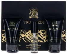 Uomo By Trussardi For Men Set: EDT+SG+ASB (0.34+1.0+1.0)oz New