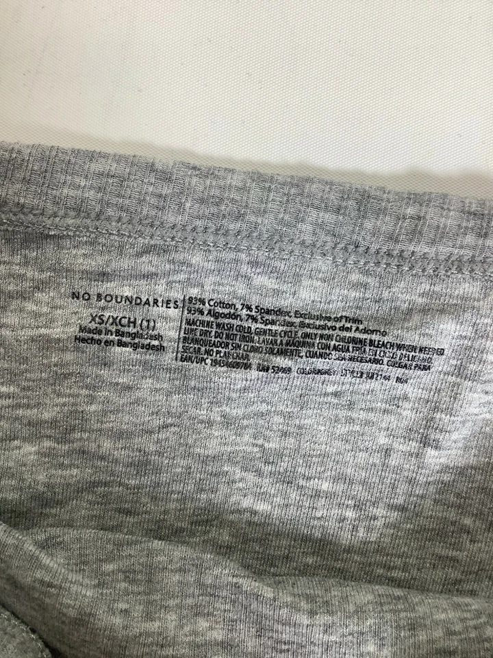 Calzoncillos hipster de algodón gris No Boundaries para mujer ¡NUEVOS! Nuevo con etiquetas Foto 3 de 4