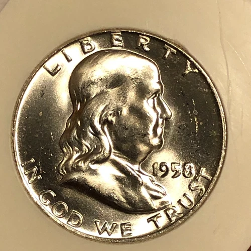 1958-D BU Franklin Half Dollar  Cherrypicked /Uncirculated Bank Rolls Yrs Ago