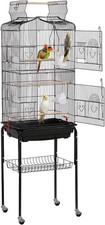 64-Inch Play Open Top Medium Small Bird Cage with Detachable Rolling Stand for P