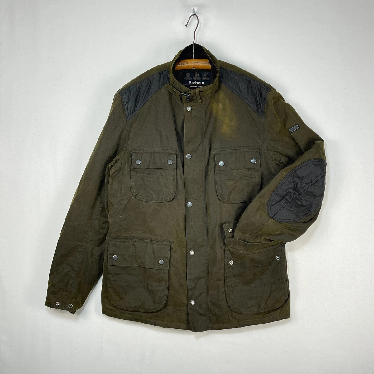 Barbour weir sales wax jacket black