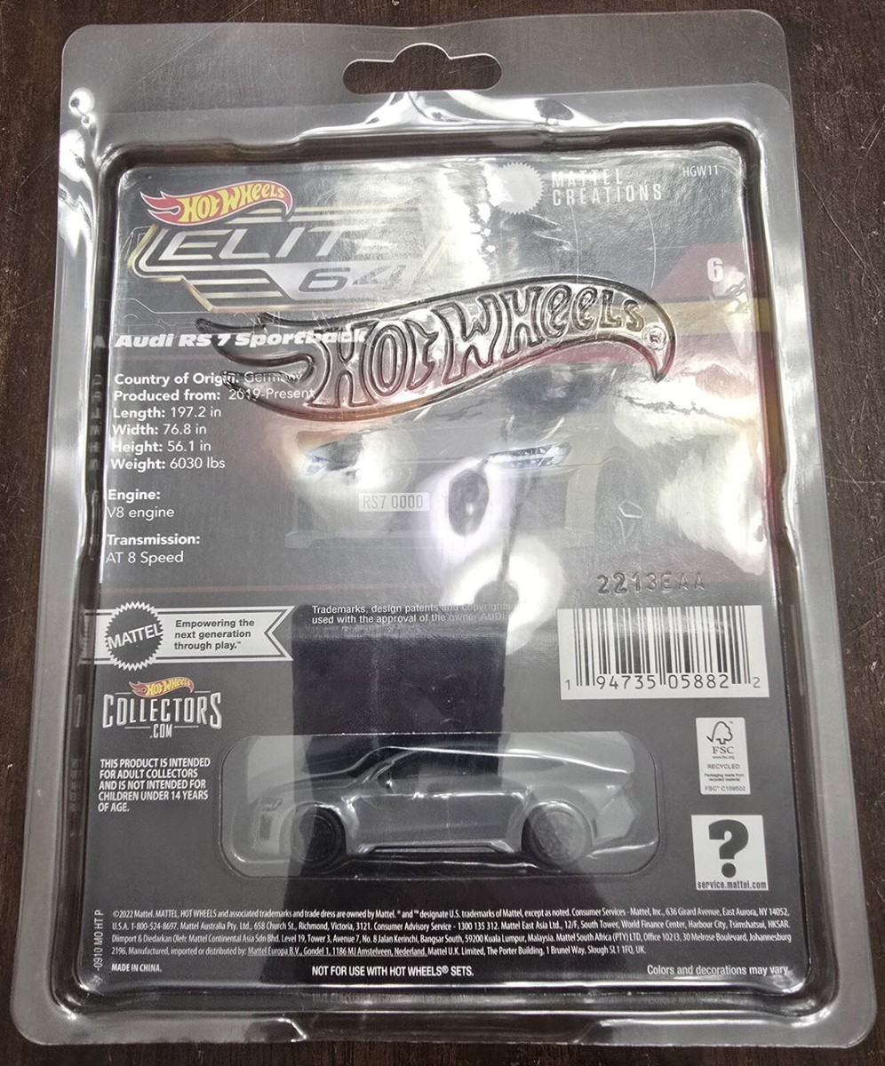 Hot Wheels Elite 64 Series '21 Audi RS 7 Sportback () #HGW11
