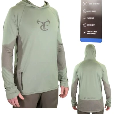 TrueTimber Men's Ragewater Performance Fishing Hoodie - Lily Pad/Moon Mist