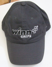 Winn Grips Cotton Gray White Baseball Hat Strap Back One Size Fits All Cap JKT74