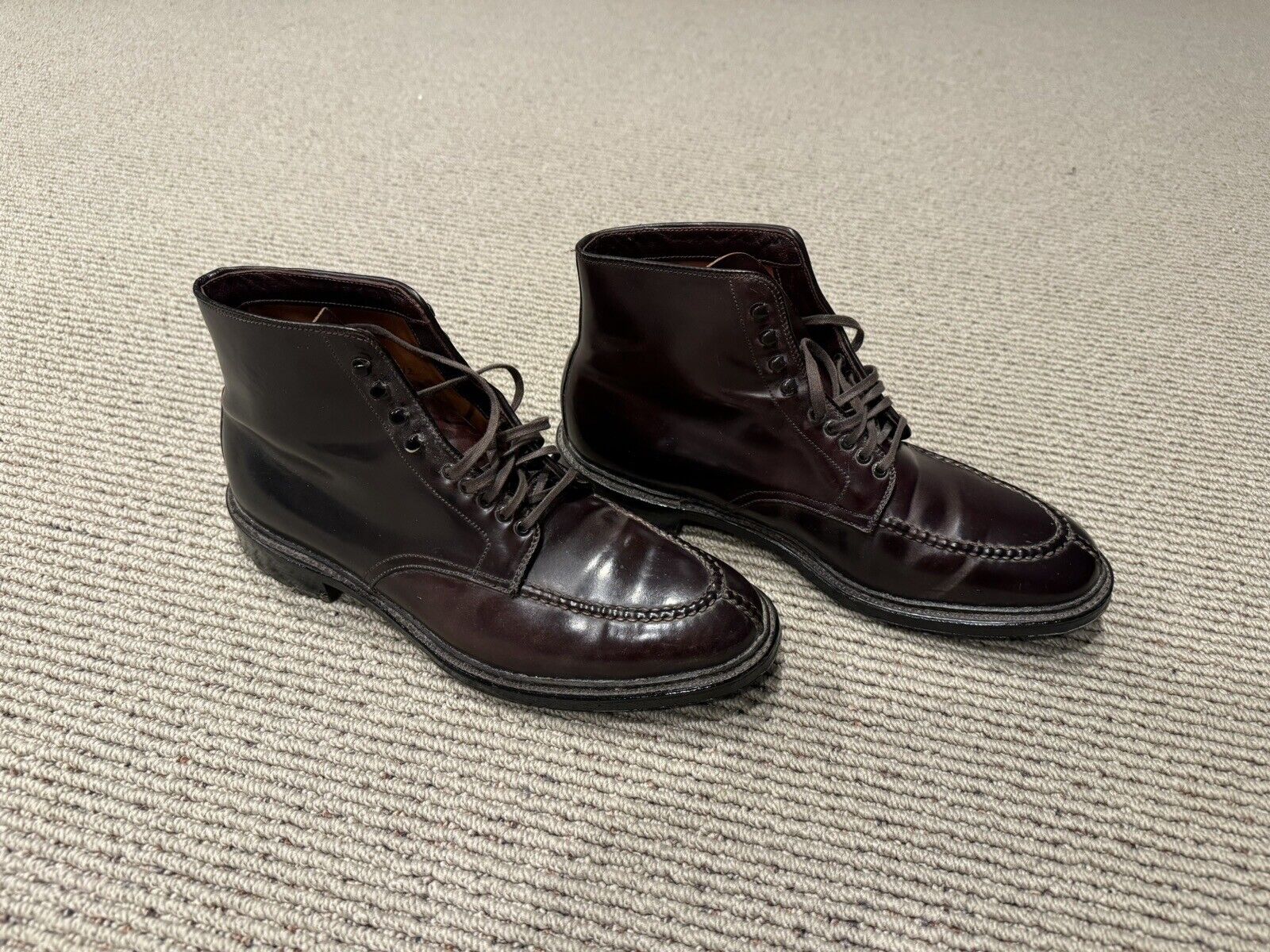 Mens Alden Dark Burgundy Shell Cordovan Indy Boot… - image 1