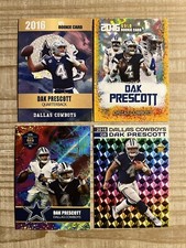 Dak Prescott 2016 Lot Of 4 Rookie Cards Dallas Cowboys Mint Condition