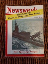 Vintage Newsweek Magazine August 25, 1958 Mideast Blueprint Chaos or Order