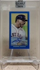 2019 Topps Clearly Authentic T206 Mini GEORGE SPRINGER Auto Blue /25