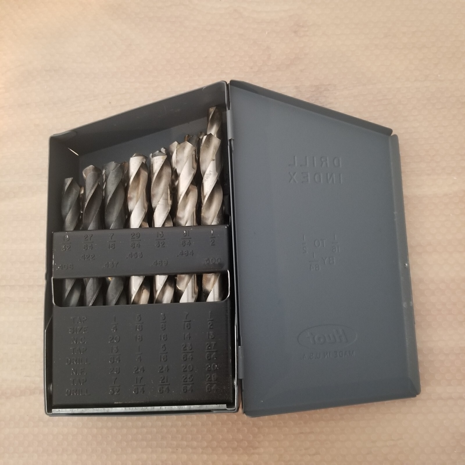 Huot Index / Drill Set 1/16 in 1/2 in x 64ths / Complete Set eBay