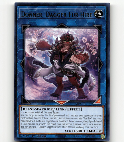 yugioh dd dynamite deck 25DB-JP047 Donner, Dagger Fur Hire (SER)  TCG Corner